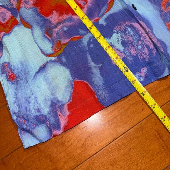 Obey Tye Dye Button Up Shirt Men’s Small - Picture 4 of 6